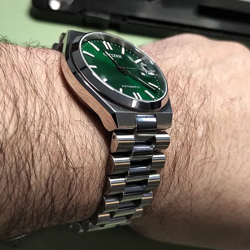 Citizen Tsuyosa Automatic Green Dial Men's Watch- NJ0150-81X